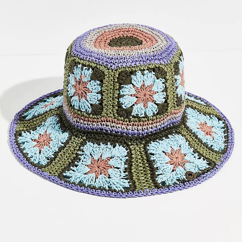 Summer of Love Straw Bucket Hat