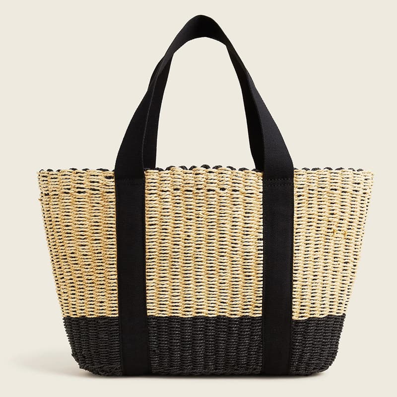 Woven Tote in Paper Straw