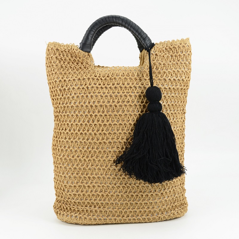 Fashion Summer Women Tassel Straw Bag