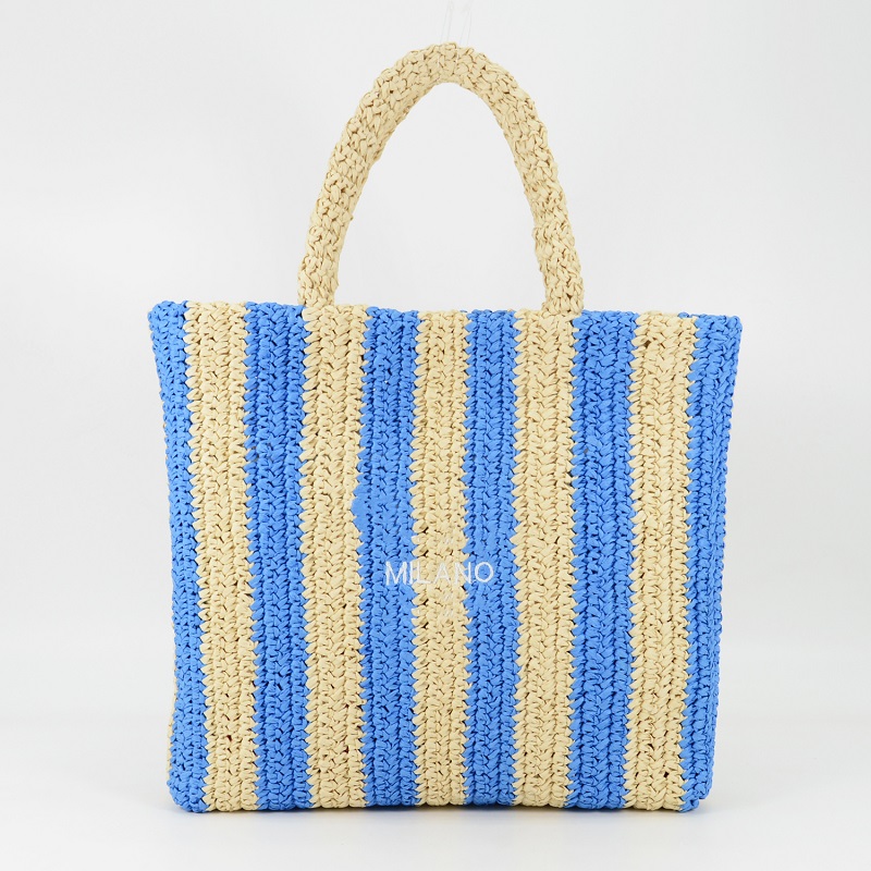 Luxury Straw Bag With Embroidery