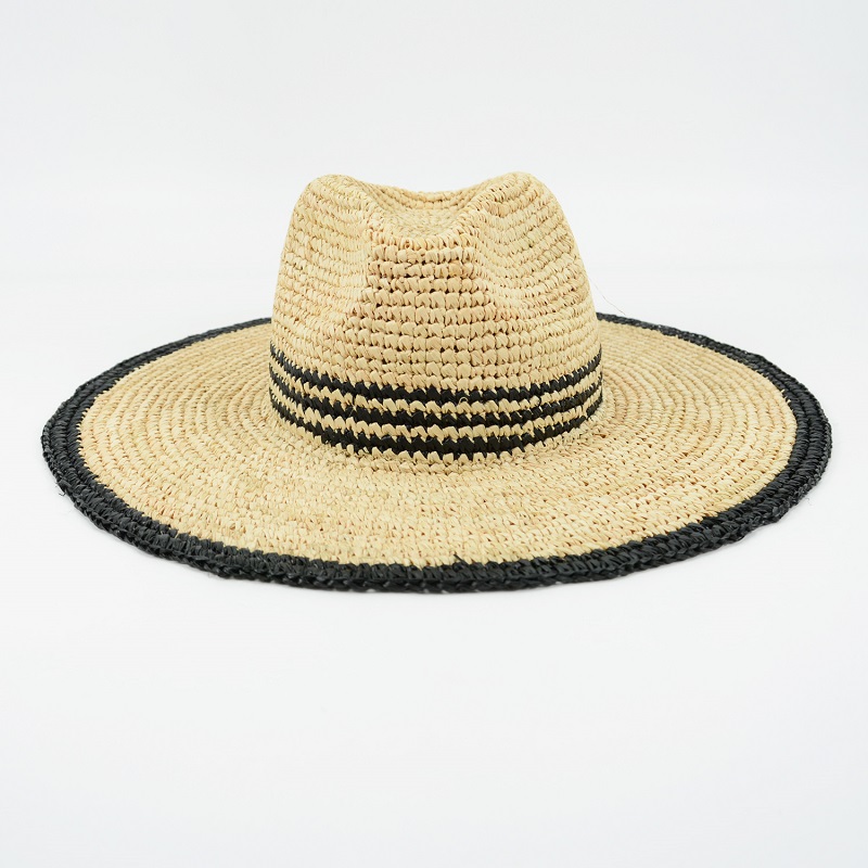 panama raffia straw big brim sun hat