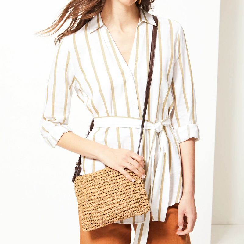 Straw Cross Body Bag 