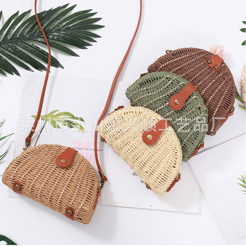 Rattan Crossbody Bag