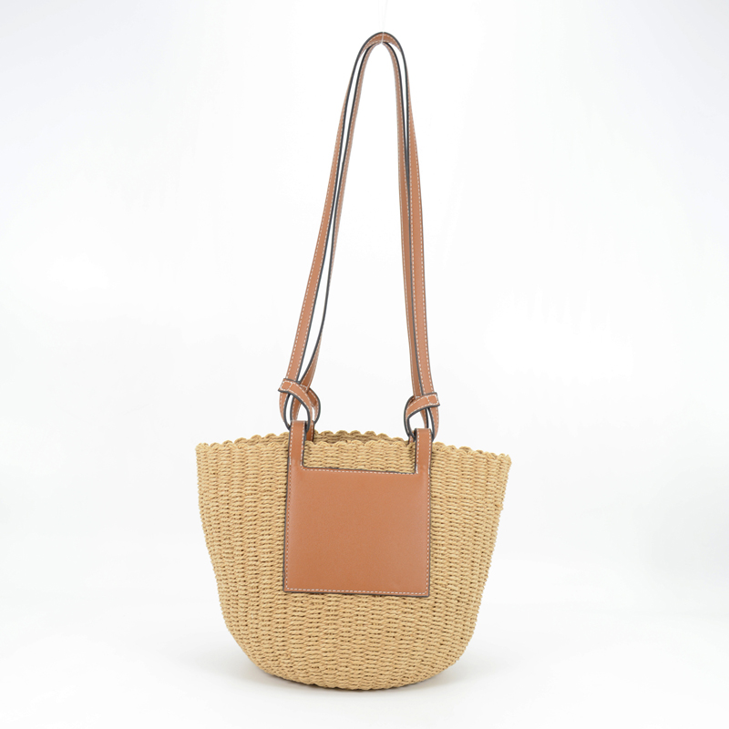 Long Strap Lowe Raffia Tote Straw