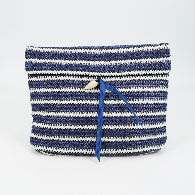 pp straw raffia clutch