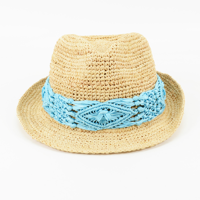 100% handmade crochet raffia hats