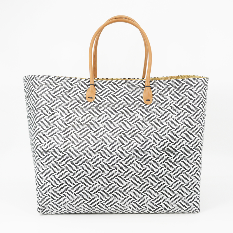 Unlined Large Straw Tote