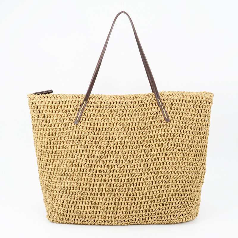 Jimmy Tan Straw Tote Bag