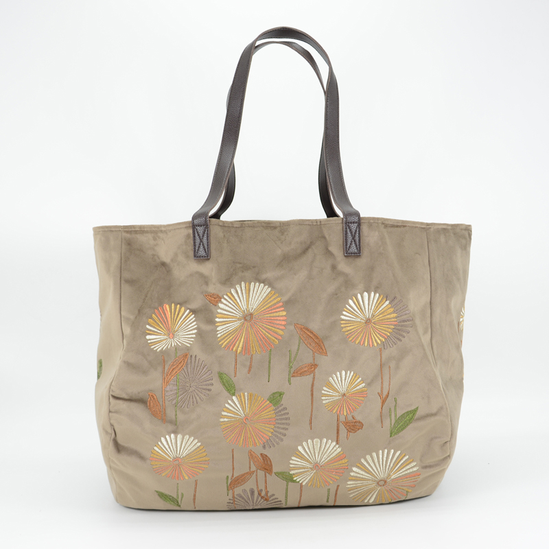 Large Tote with Embroidery