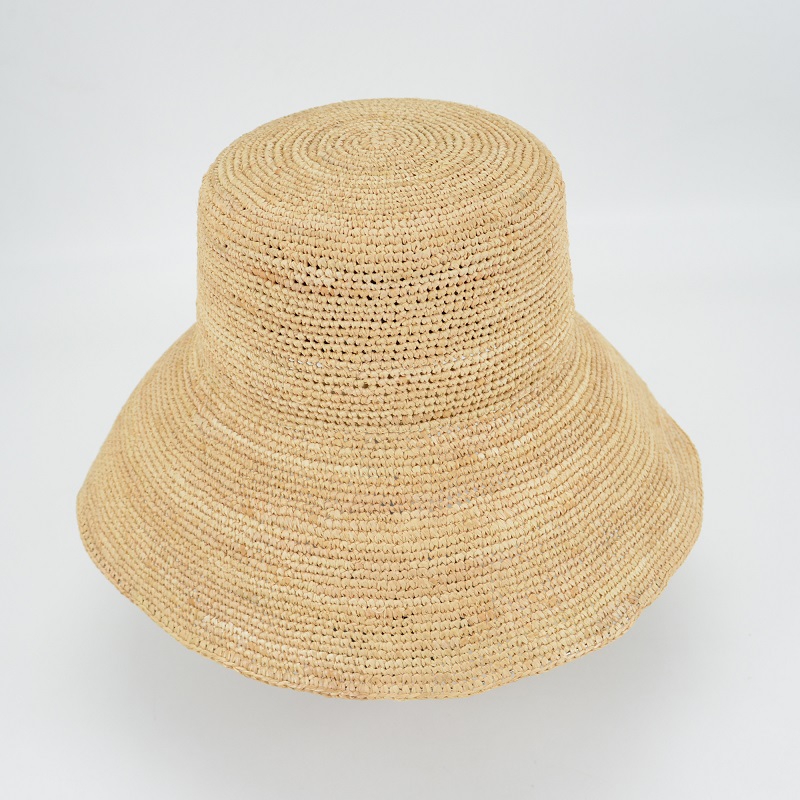 Natural Raffia Bucket Hat