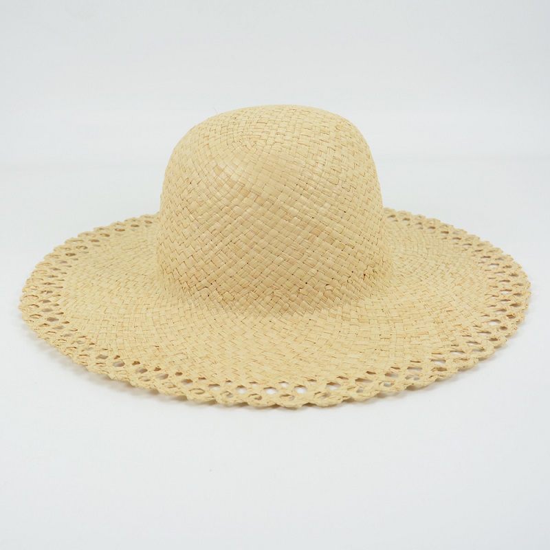 French Woven Edge Straw Hat