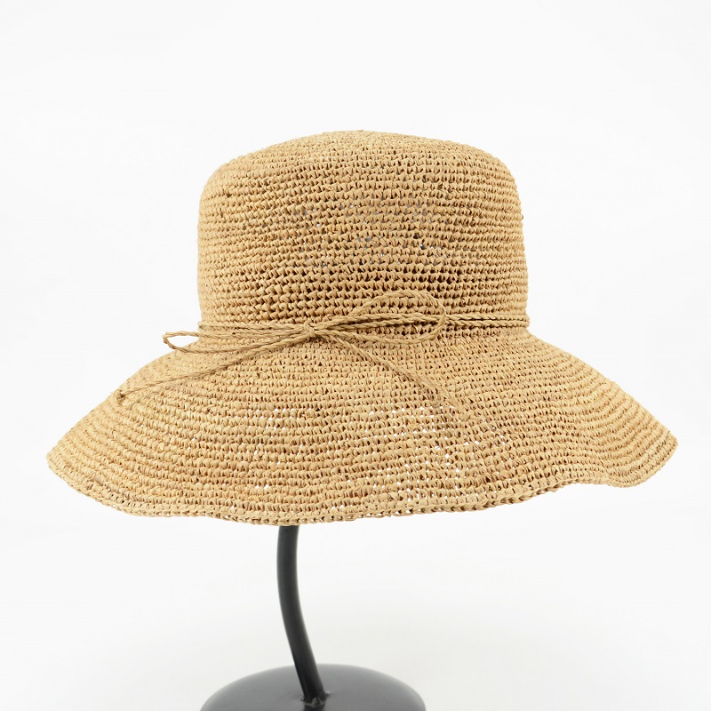 Beige Raffia Sun Hat