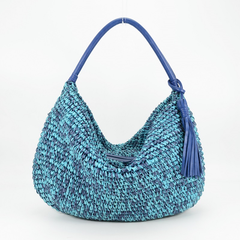 Crochet Paper Raffia Tote Bag