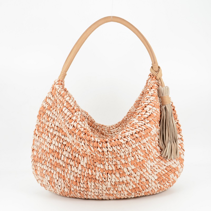 Crochet Paper Raffia Tote Bag 