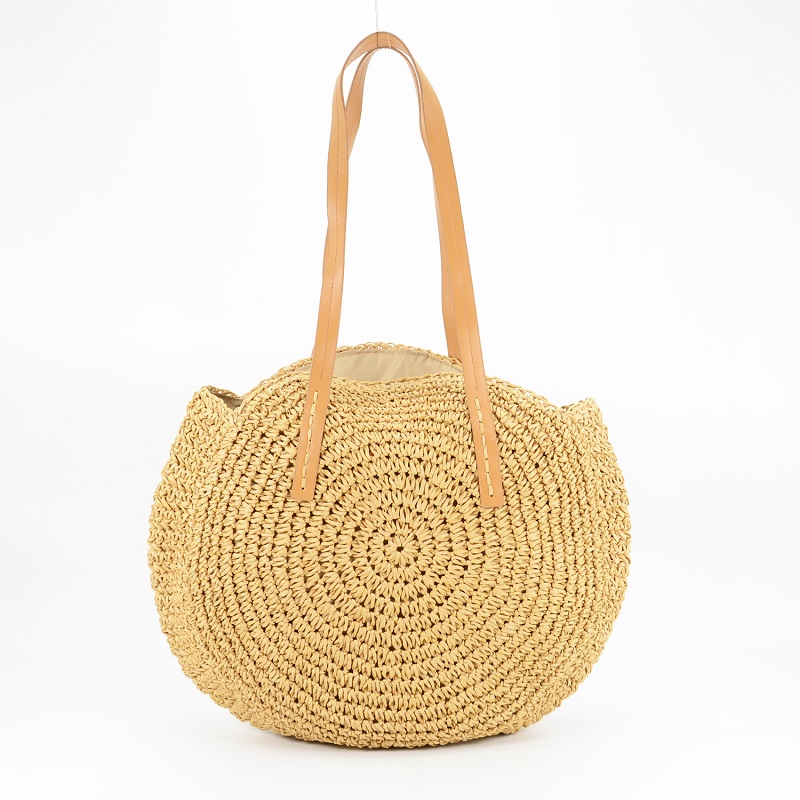 Glamorous Round Straw Bag