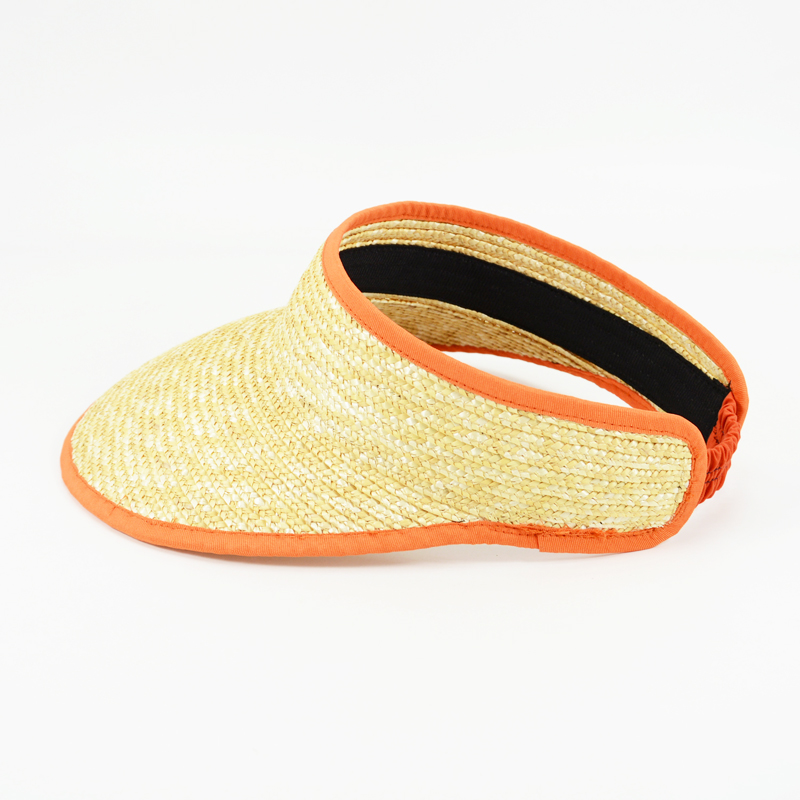  Wheat Straw Visor Sun Visor Hat for Summer 