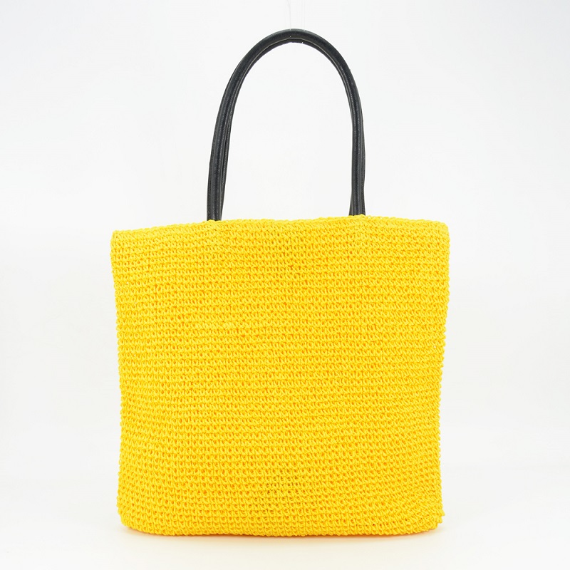 Unique Handmade Double Handles Straw Tote