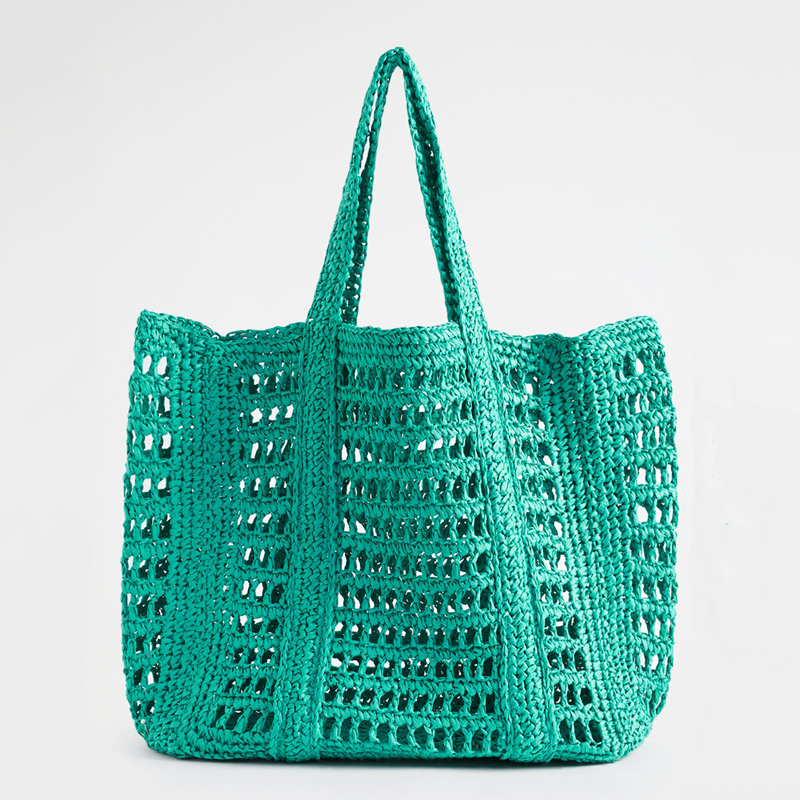 Heritage Slouch Straw Tote