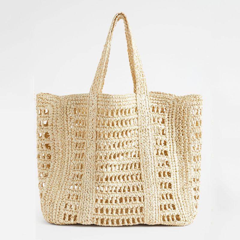 Heritage Slouch Straw Tote