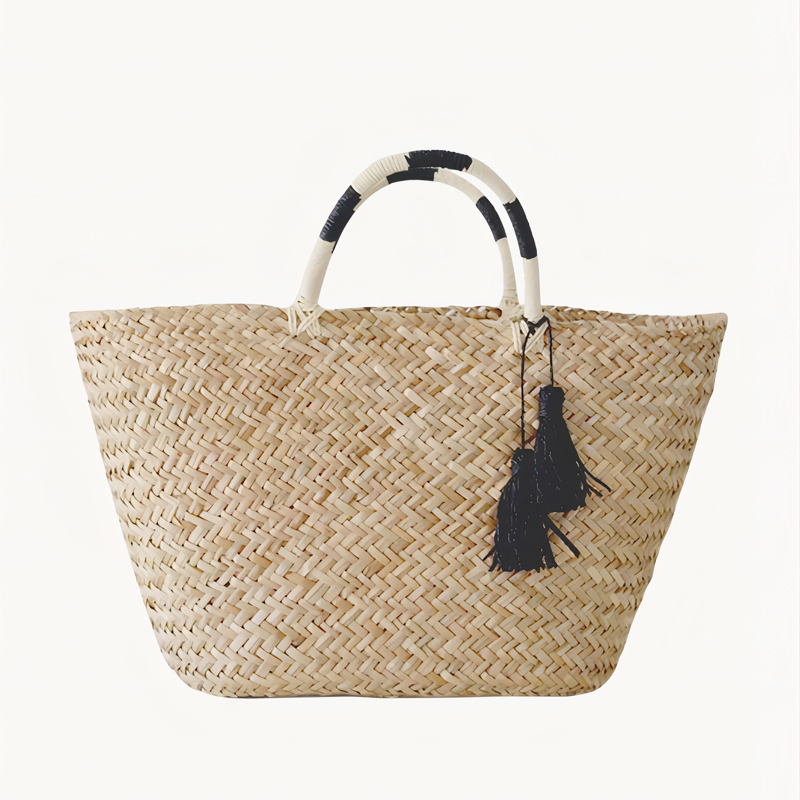 Sea Grass Woven Beach Tote Bag