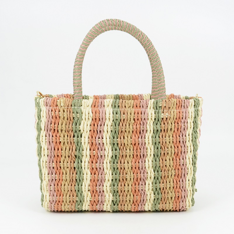 Striped Straw Totes for summer