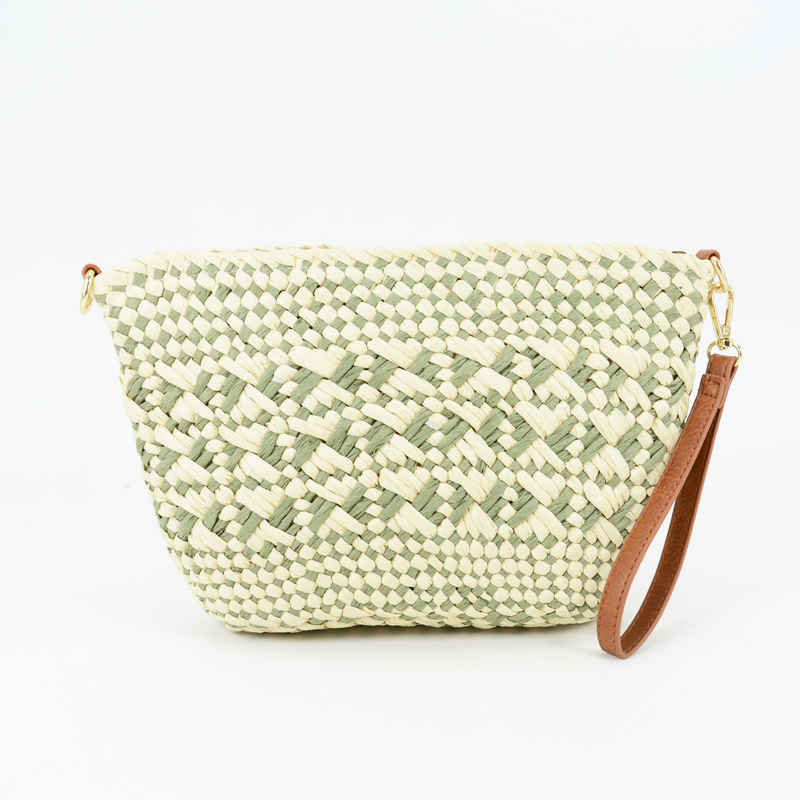 Small Straw Pouch and Cross Body