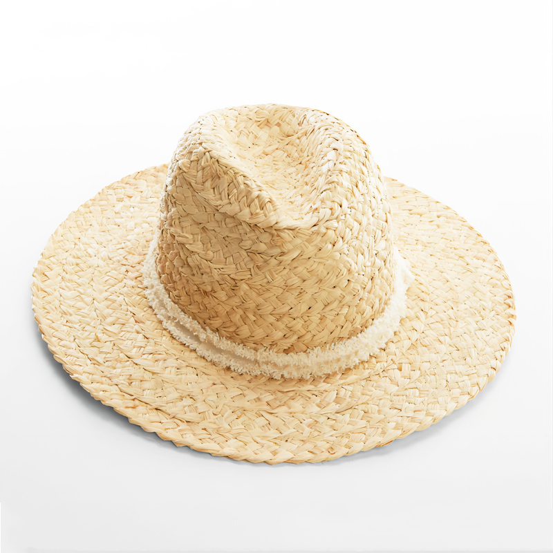 Rough Braid Raffia Panama Hat Ribbon Trim