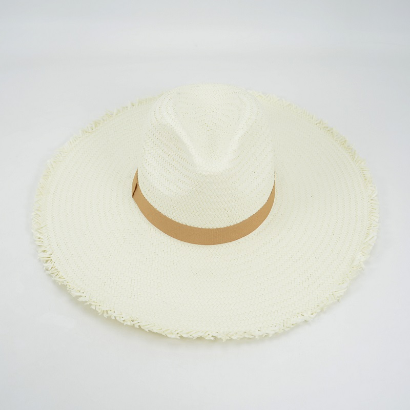 Panama Fedora Hat with Straw Fringes