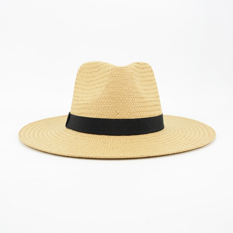 Straw Panama Hat Fedora Summer Beach Sun Hat UPF Straw Hat for Women