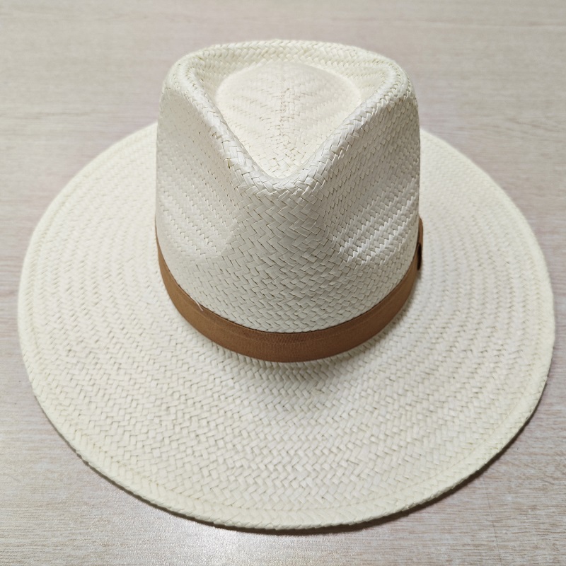 Straw Panama Hat Fedora Summer Beach Sun Hat UPF Straw Hat for Women