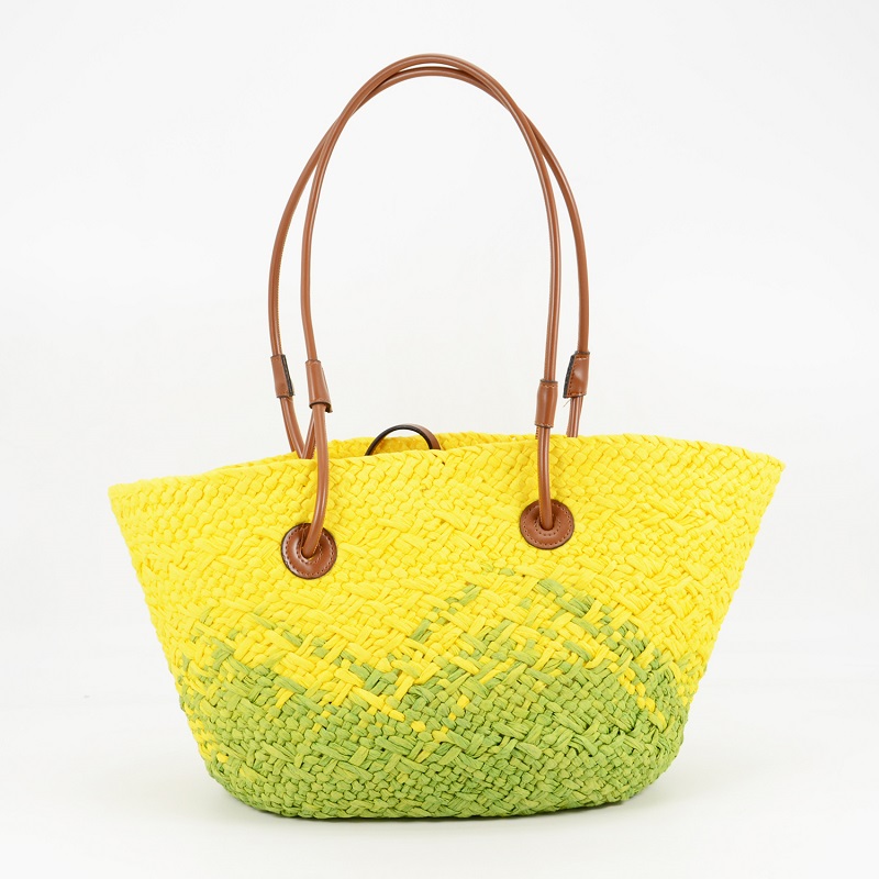 Lightweight Summer Straw Tote Bag