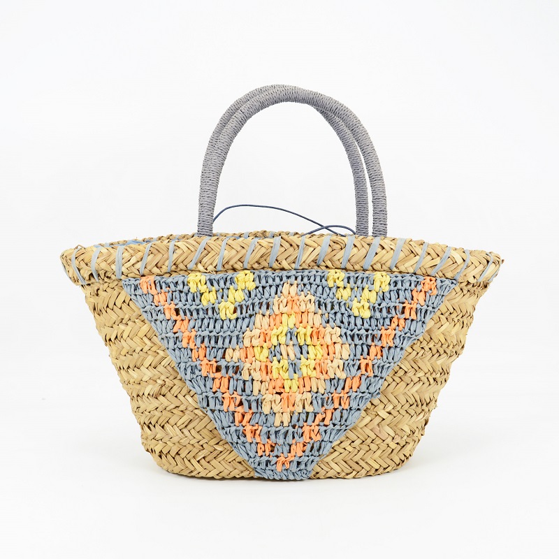 Weaving Trimming Straw Tote