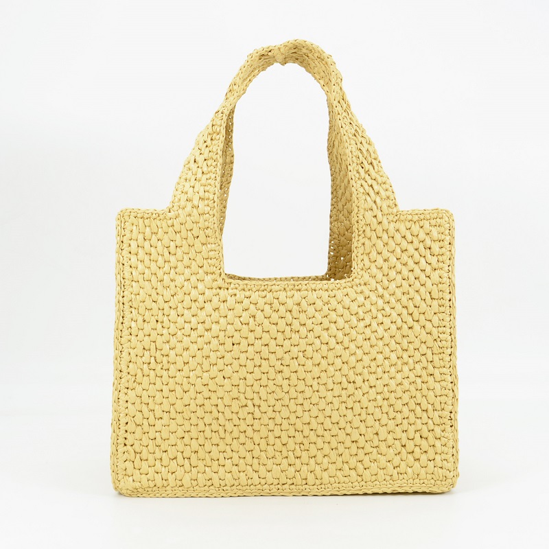 Faux Raffia Tote