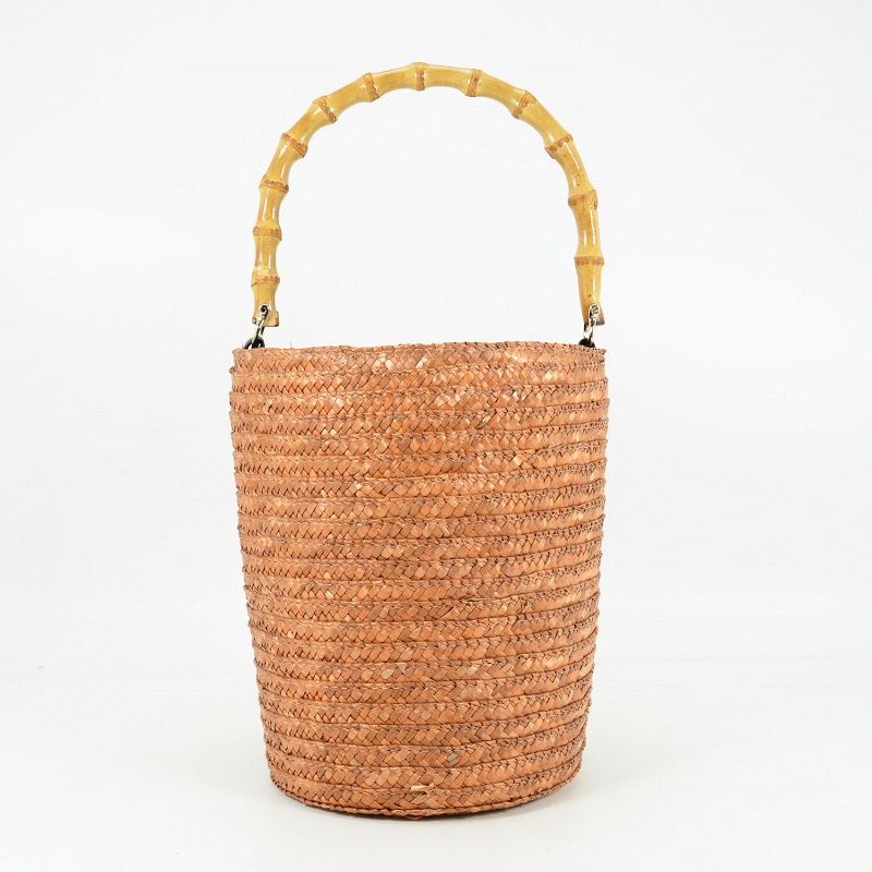 Bamboo handle bag handbag