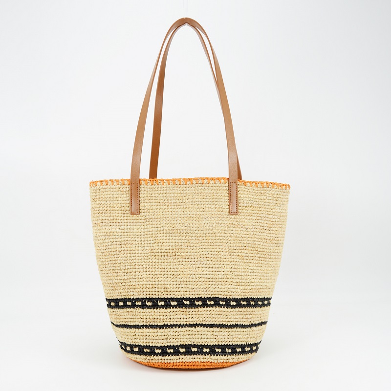 Unlined Raffia Tote