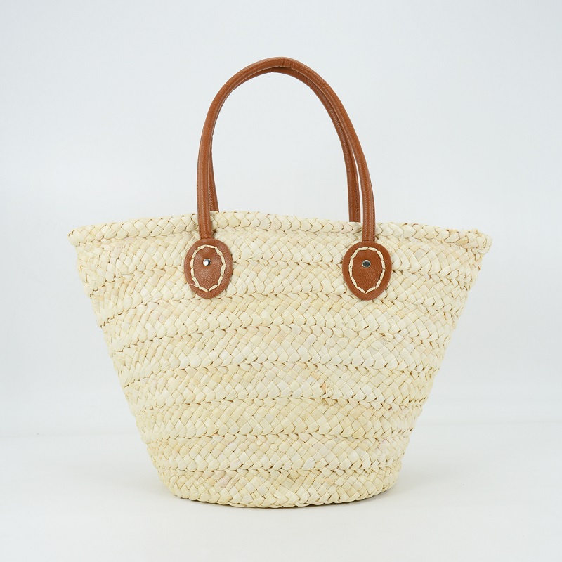 Natural Corn Husk Straw Tote