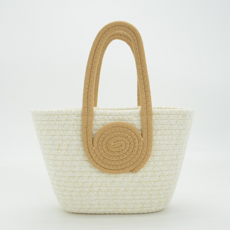 Large Beach Cotton Rope Bag