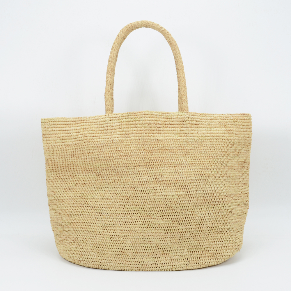 Large Raffia Tote Natural