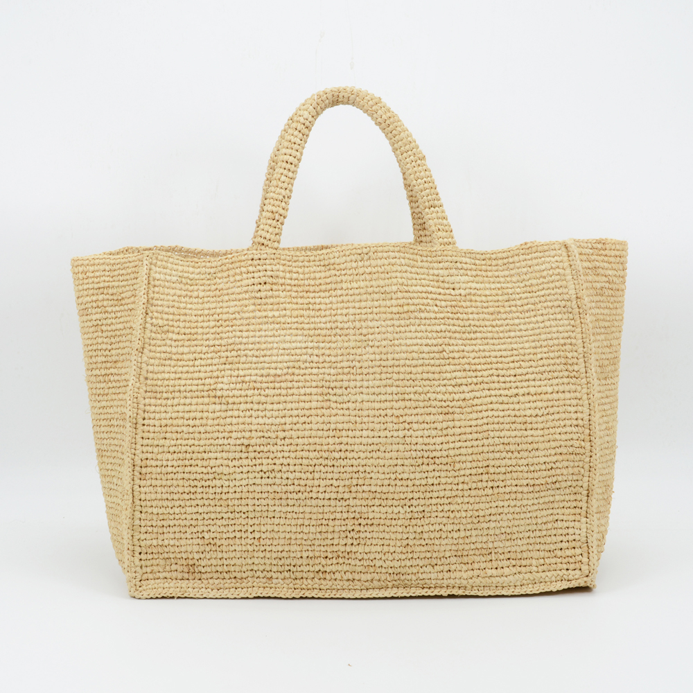 Large Raffia Tote Natural