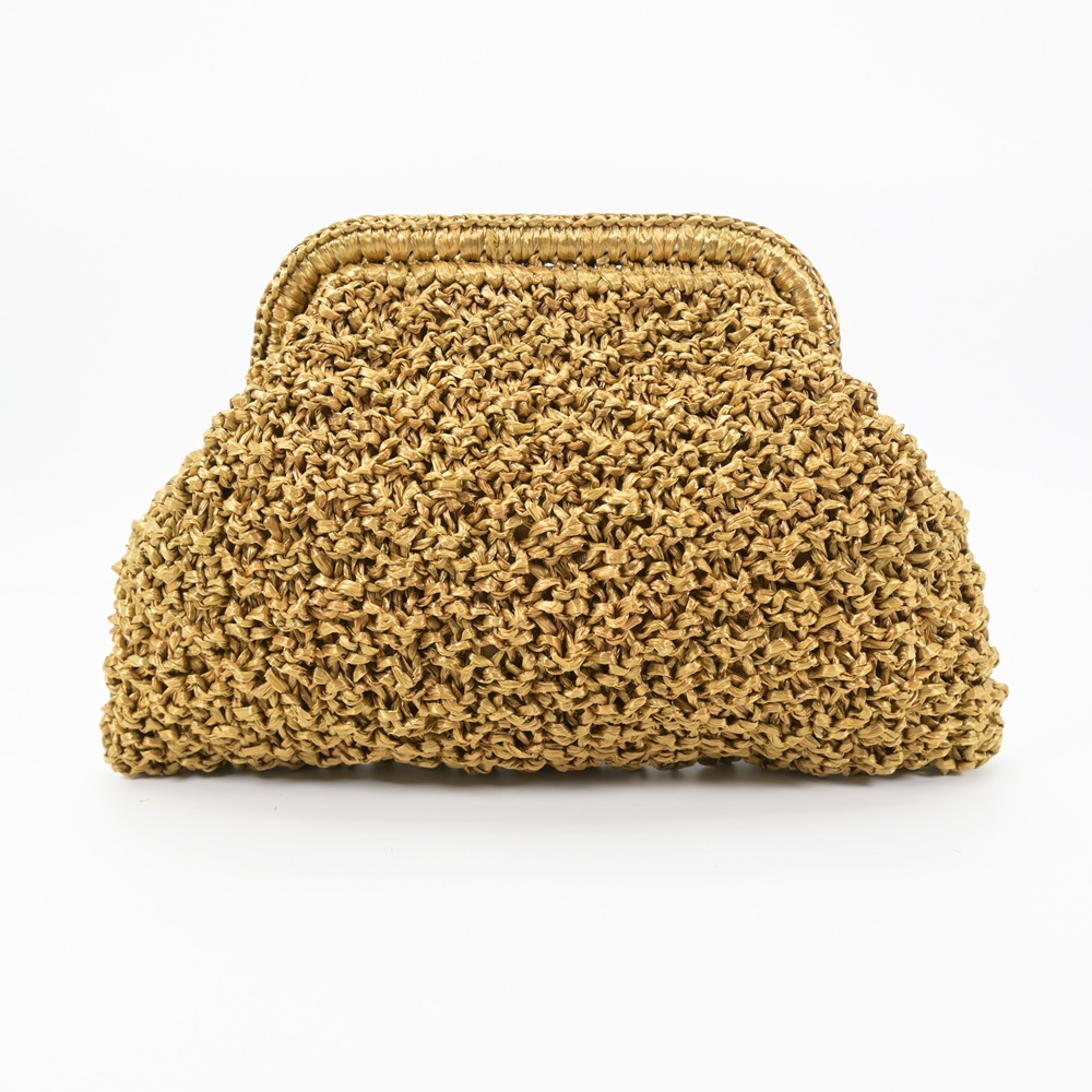 Raffia Clutch