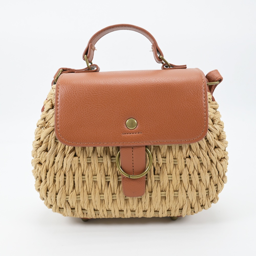 Rattan Beach Shoulder Crossbody Bag