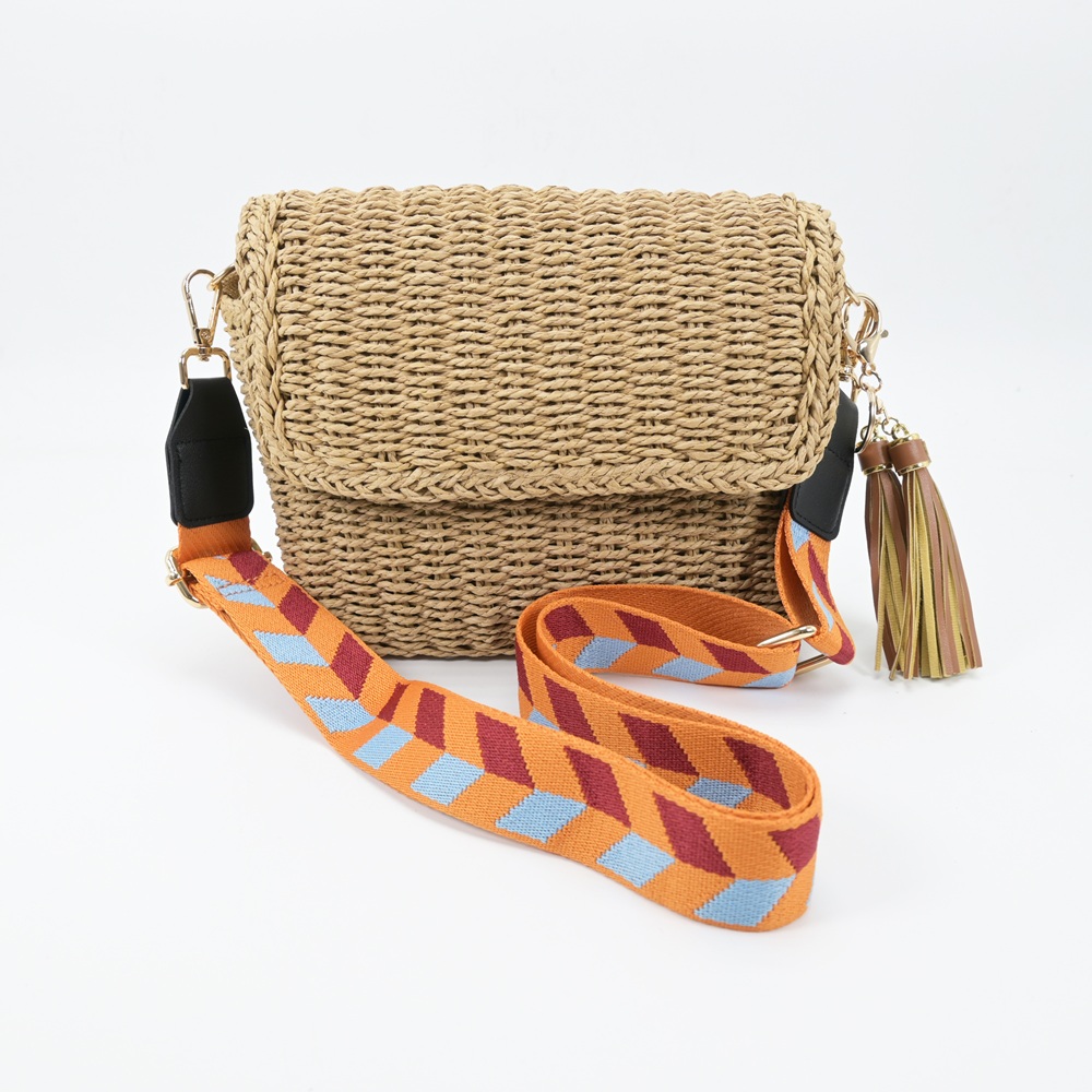 Summer Straw Crossbody Shoulder Bag for Women