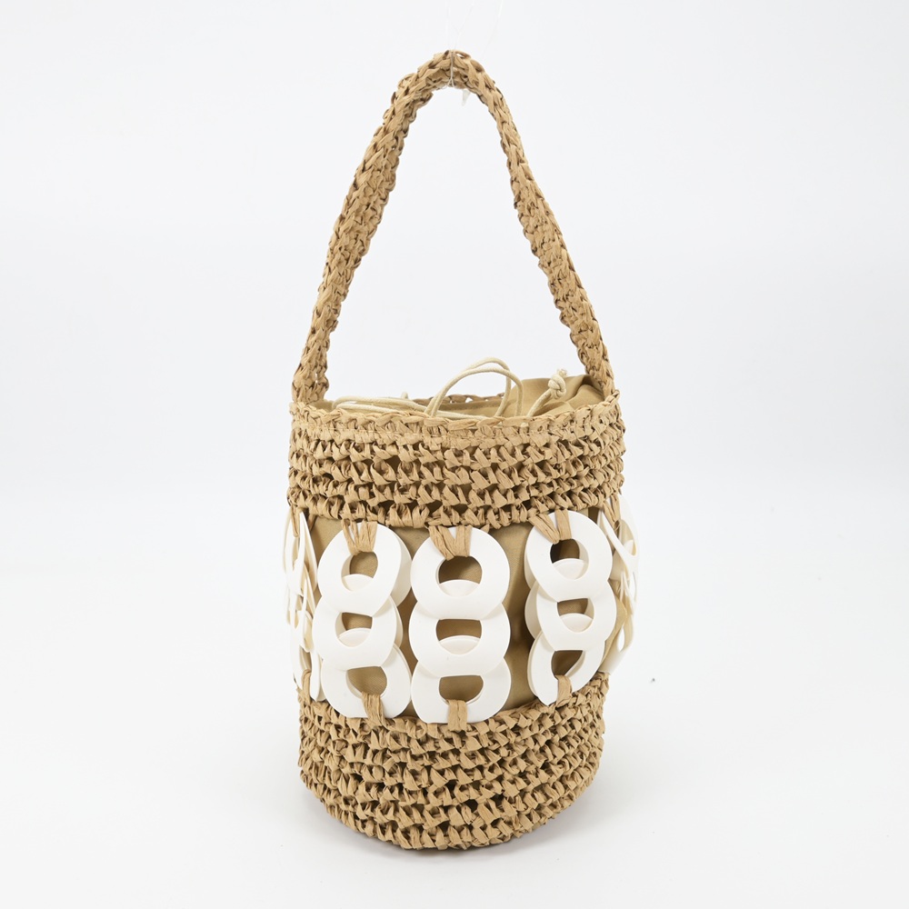 Straw Bucket Bag