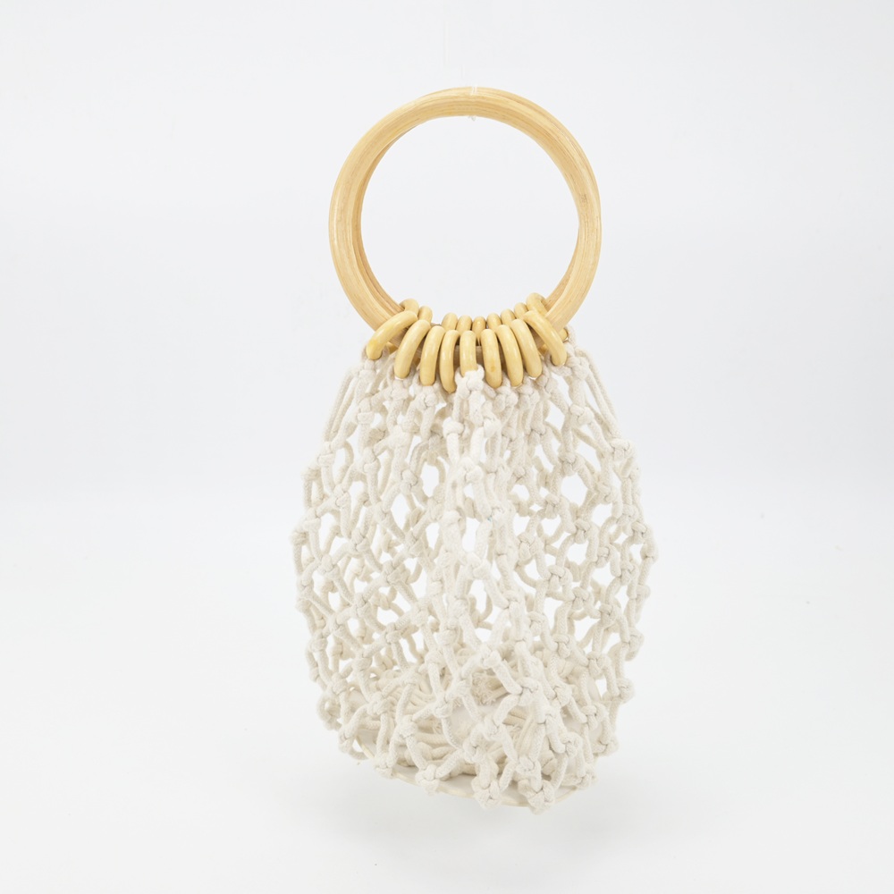 White Knitted Cotton Bag