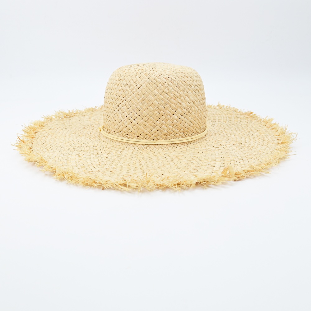 Women summer beach sun hat wide brim floppy straw cap