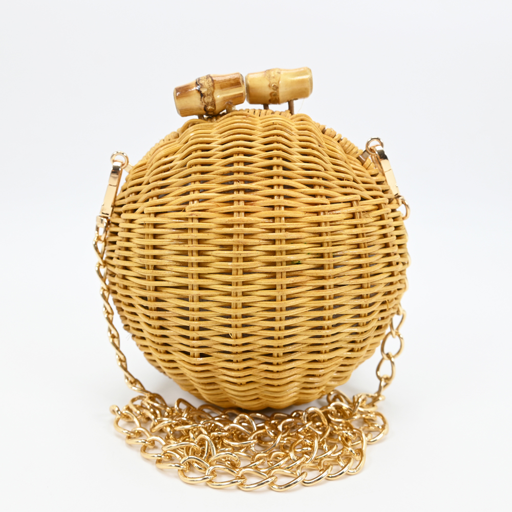 Handmade Wicker Rattan Basket Bag