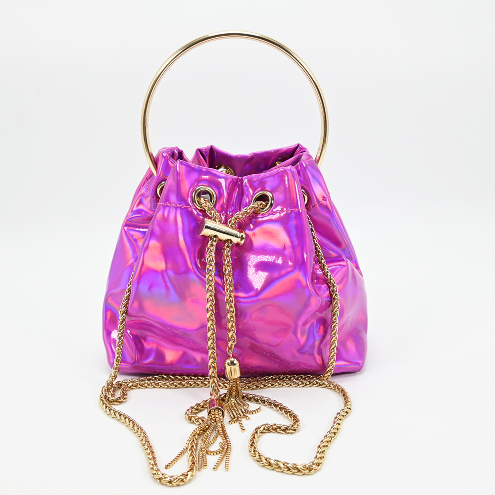 Metallic Bucket Bag