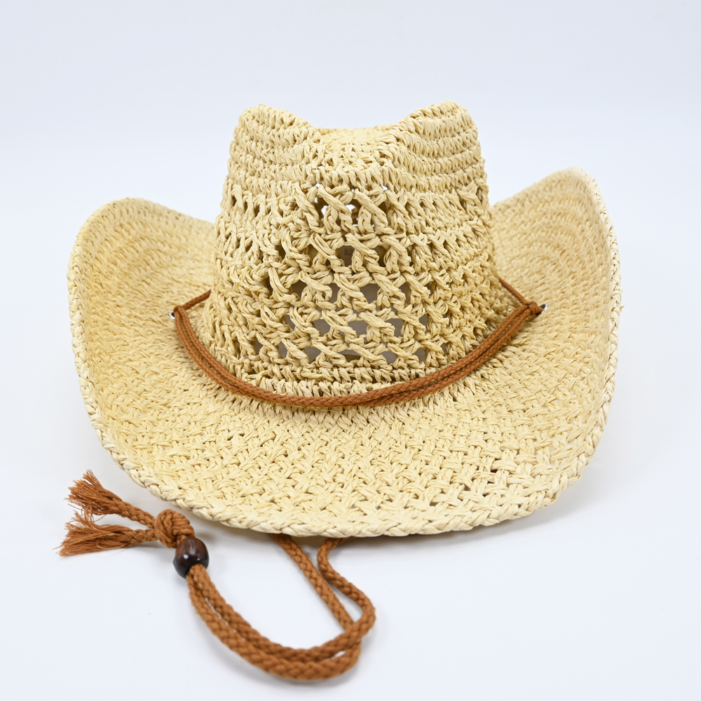 Straw Hat with Chin Strap