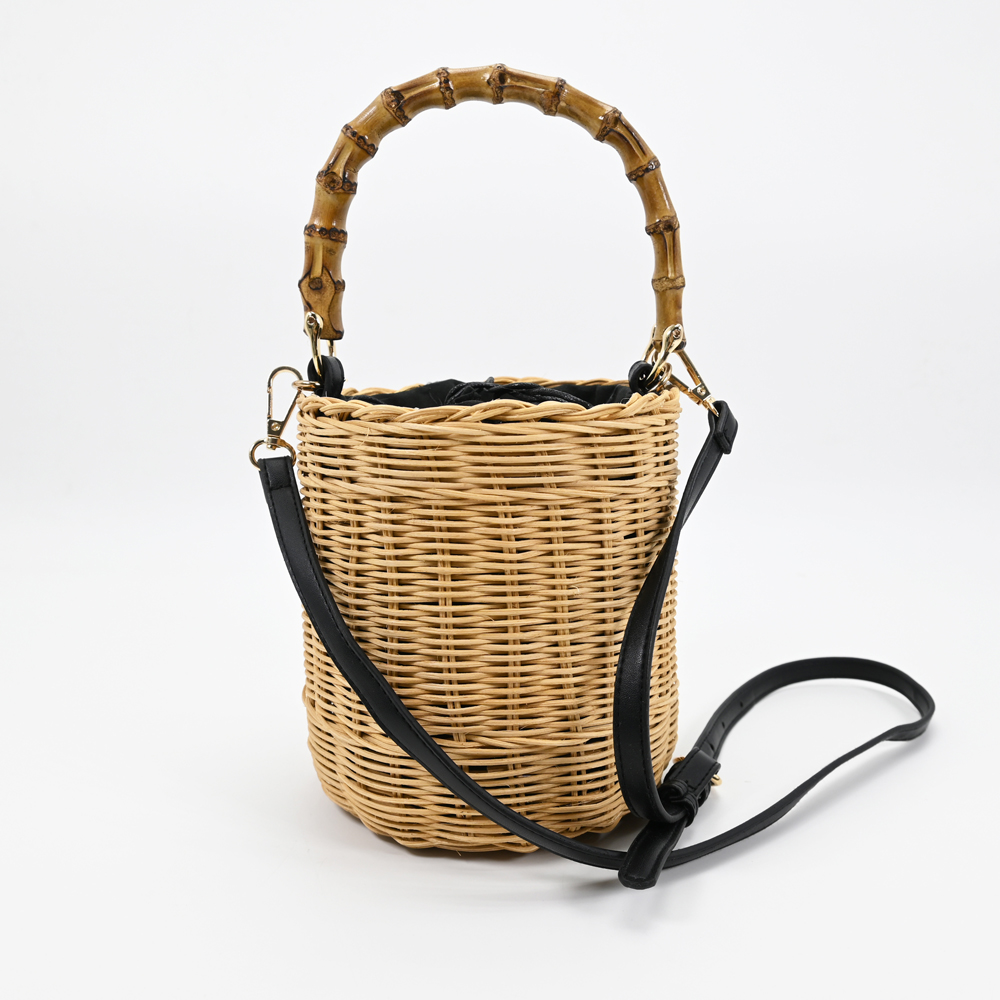 Wicker Bucket Bag