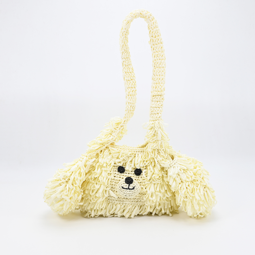 Puppy Pals Raffia shoulder